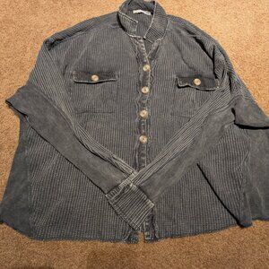 Black Tape_ Size Medium Women's Waffle Shirt